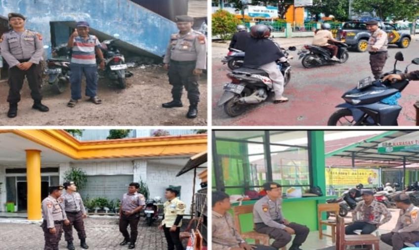 Patroli Keliling, Sat Samapta Sambangi Tempat Rawan Kamtibmas dan Sampaikan Imbauan 
