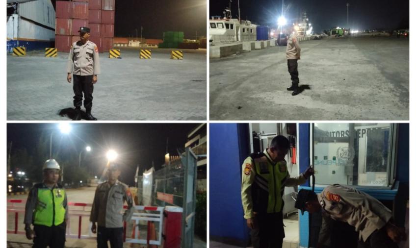 Sasar Objek Vital dan Temapat Rawan Kamtibmas, Polsek KSKP Pulau Baai Patroli Malam 