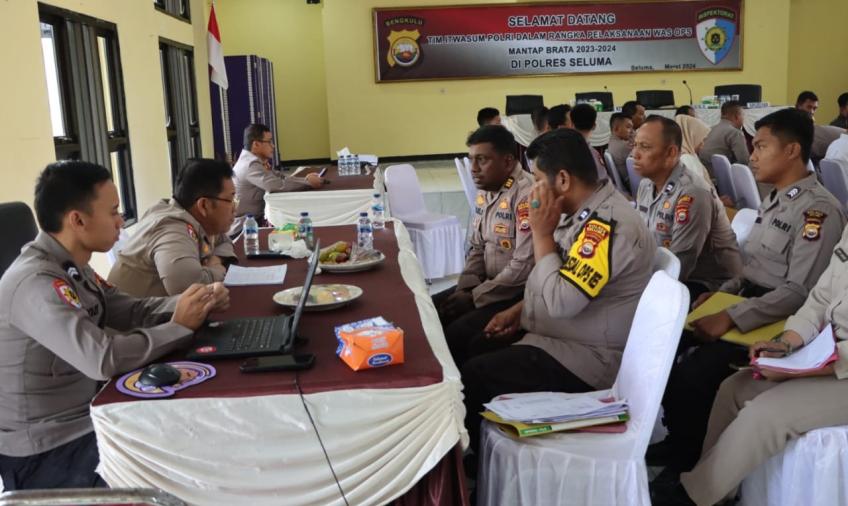Polres Seluma Laksankan kegiatan Was Ops Pelaksanaan Operasi Mantap Brata