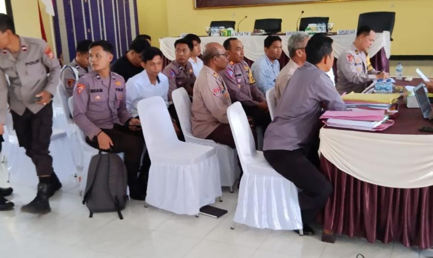 Polres Kaur Terima Tim Wasops Polri Pengawasan Operasi Mantap Brata Nala 2023-2024