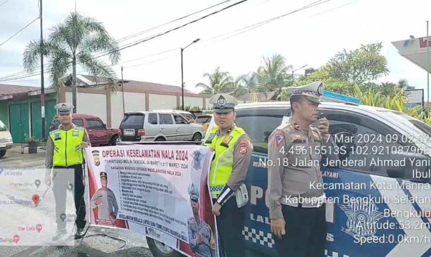 Public Adrees dan Pasang Spanduk Ops Keselamatan Nala I 2024 untuk Edukasi Keselamatan Berlalu Lintas