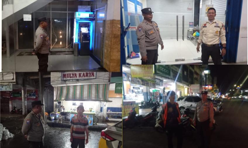 Polsek Ratu Samban Patroli Malam, Imbau dan Cegah Sitkamtibmas di Wilkum