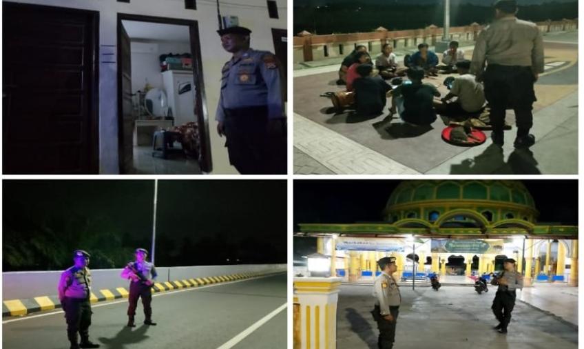Patroli Malam, Sat Samapta Polresta Bengkulu Cegah Aksi Kejahatan Melalui Sambang 