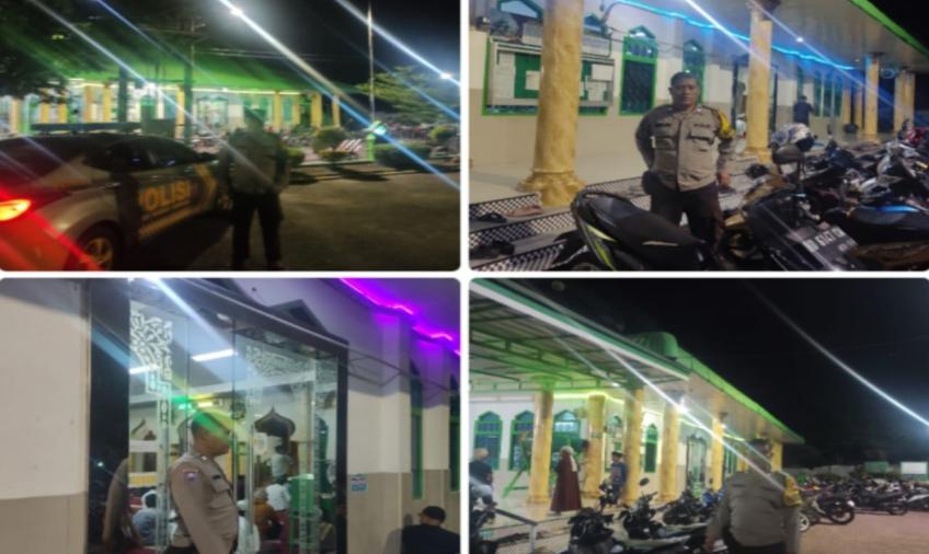 Berikan Pengamanan, Personel Gading Cempaka Monitoring dan Patroli Subuh di Masjid Babussalam 