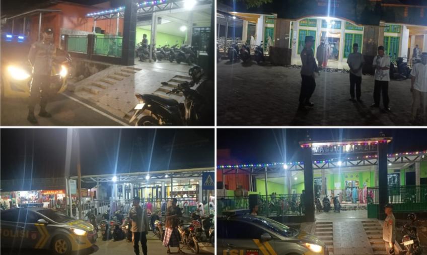 Beri Rasa Aman Saat Beribadah, Personel Jajaran Polresta Bengkulu Laksanakan Pengamanan Ibadah Sholat Tarawih