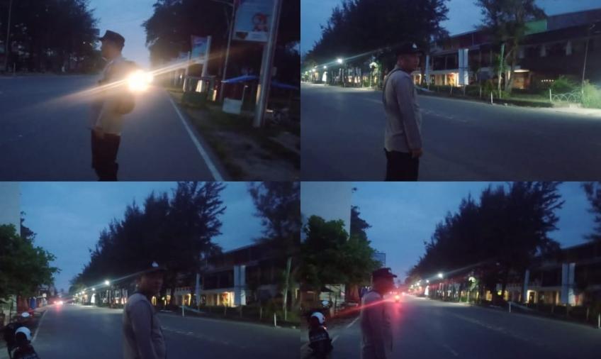 Polsek Ratu Samban Patroli Monitoring di Seputaran Wilkum, Cegah Aksi Bali dan Tindak Pidana 