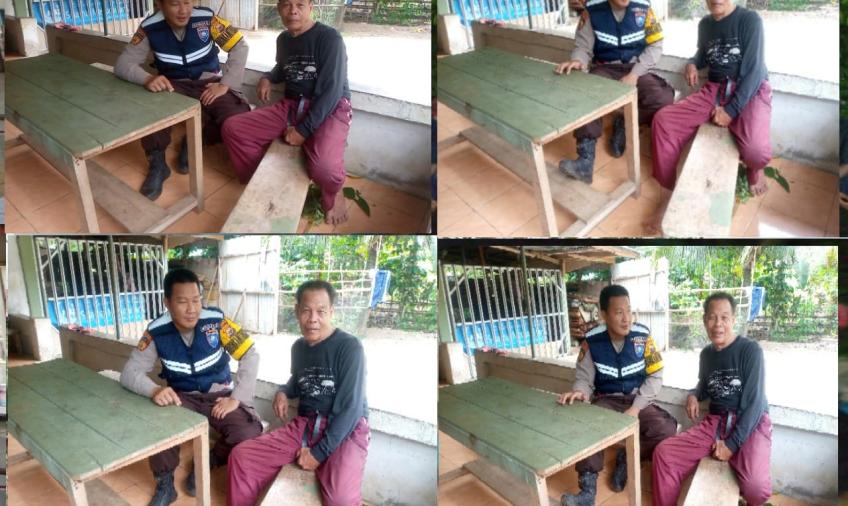 Jalin Silahturahmi dengan Warga Binaan, Bhabinkamtibmas Polsek Selebar Sambang DDS
