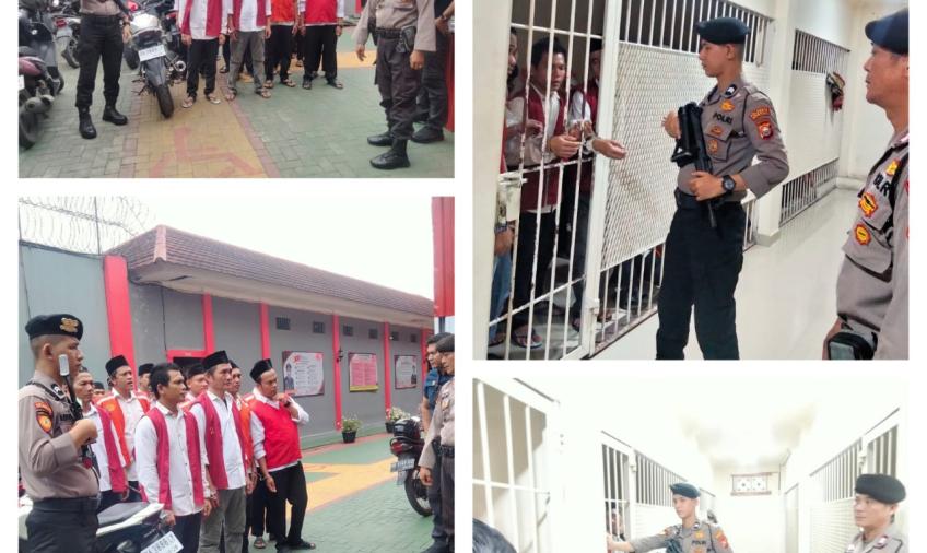 35 Tahanan di Kawal Polresta Bengkulu Menuju Persidangan di Pengadilan 