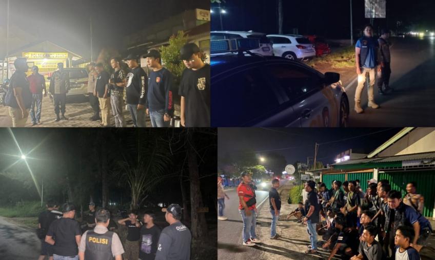 Patroli KRYD Polsek Ratu Agung Bubarkan Pemuda yang Nongkrong di Jalan Batang Hari Nusa Indah 