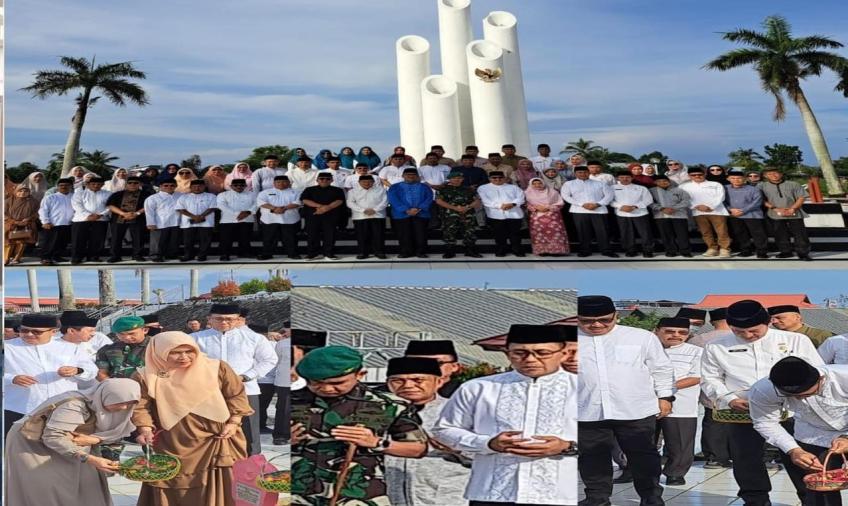 HUT Kota Bengkulu ke-305, Kapolresta Bengkulu Ikut Ziarah ke Makam Mantan Walikota Bengkulu