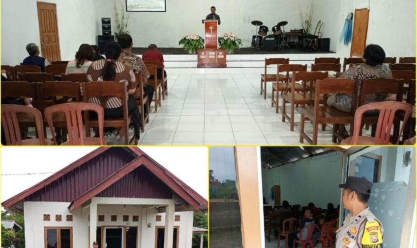 Patroli Dialogis, Personel Polsek Selebar Monitoring Rumah Ibadah Umat Kristiani di Seputaran Wilkum 