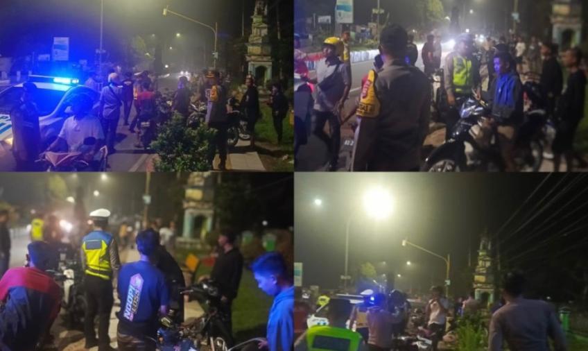 Patroli KRYD, Personel Polresta Bengkulu Amankan 9 Ranmor Tidak Memiliki Surat Lengkap dan Knalpot Brong