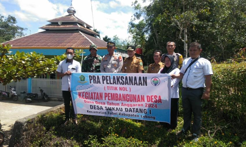 Kapolsek Lebong Atas Monitoring Program Pembangunan di Desa Sukau Datang I