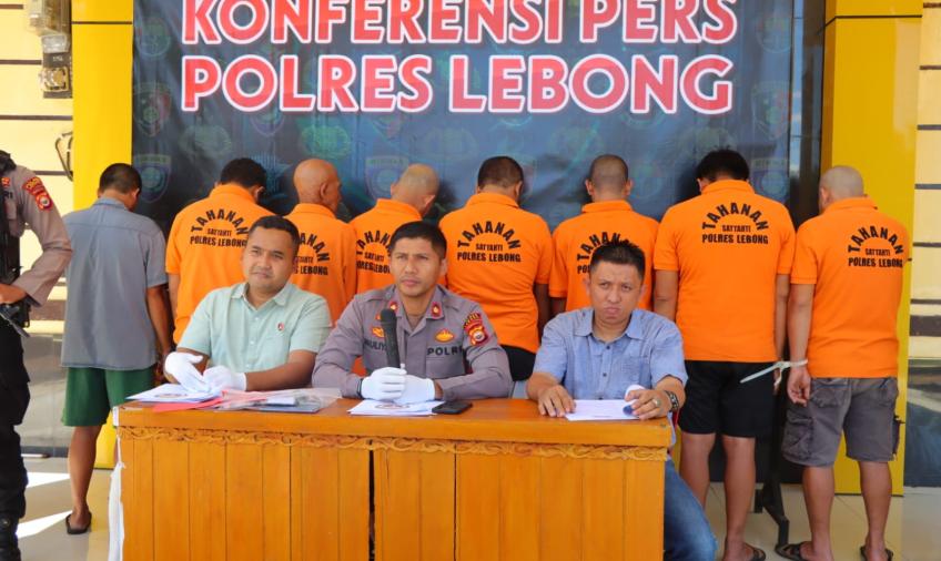 Berjudi, 7 Pria di Lebong Terancam Pidana Penjara 10 Tahun
