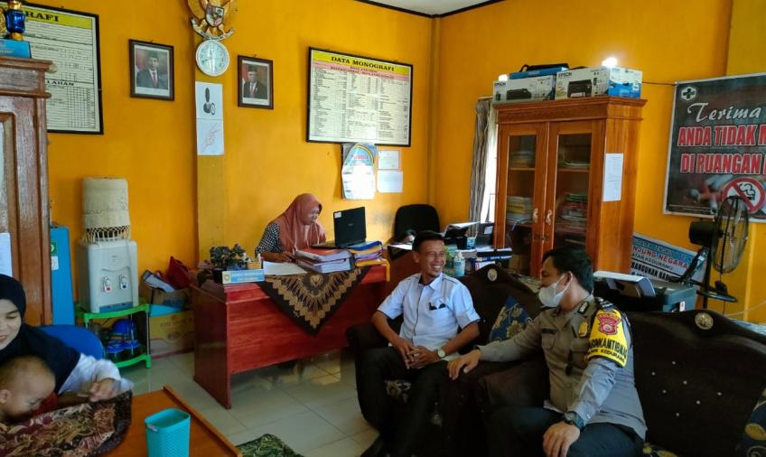 Bhabinkamtibmas Polsek Kedurang, Samabangi Masyarakat   Untuk Jaga Keamanan Bersama, Pada Bulan Suci Ramadan 1445 H 