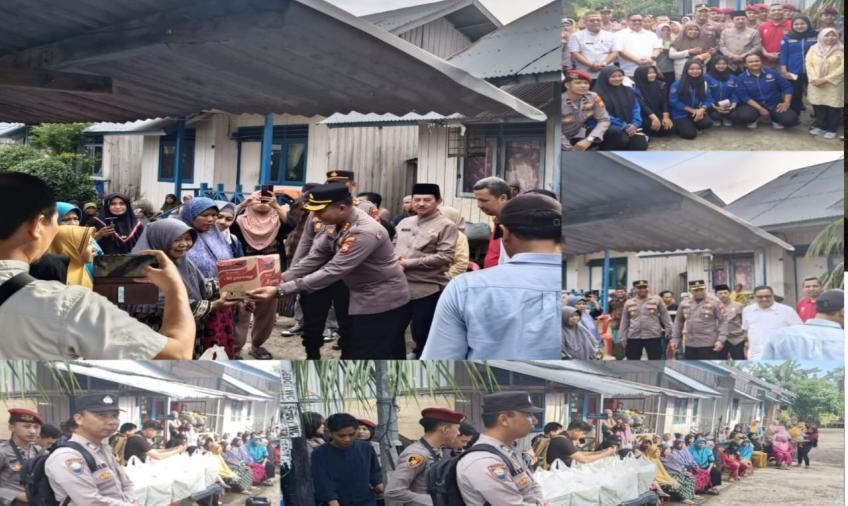 Bulan Suci Ramadhan, Kapolresta Bengkulu Berbagi Takjil di Perumahan Nelayan 