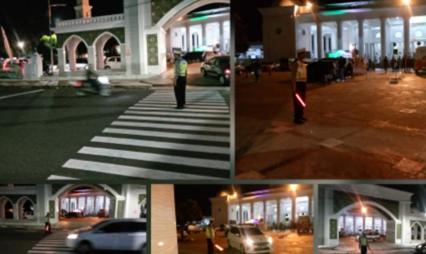 Amankan Kegiatan Shalat Tarawih, Polsek Ratu Samban Gelar Patroli 