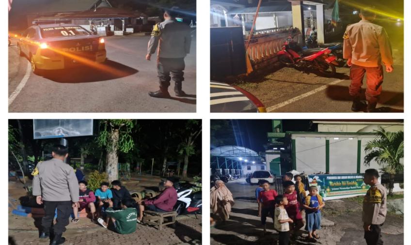 Berikan Rasa Aman, Polsek Muara Bangkahulu Amankan Kegiatan Shalat Tarawih di Wilkum 