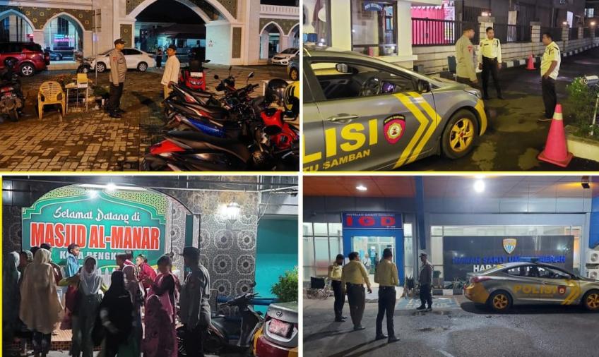 Personel Polsek Ratu Samban, Patroli Monitoring Pantau Aktivitas Masyarakat