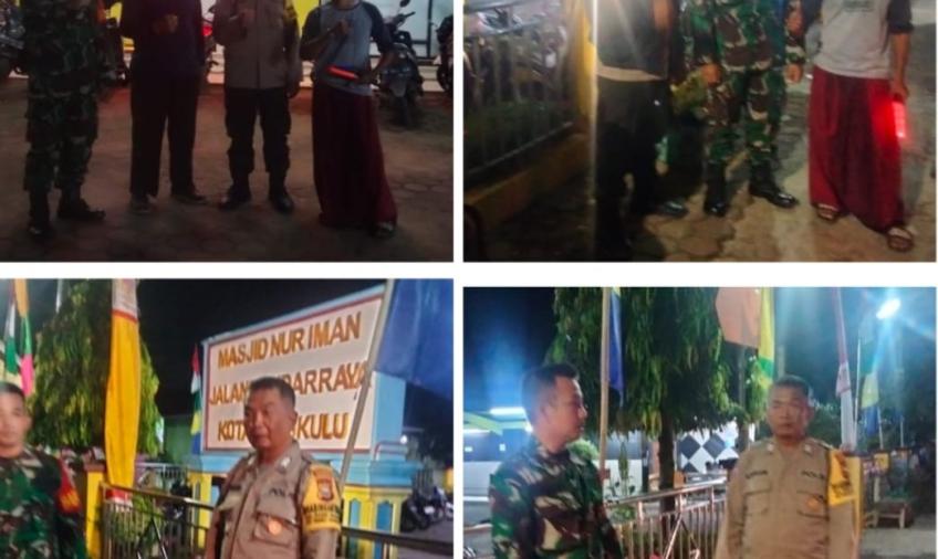 Patroli Keliling, Polsek Muara Bangkahulu Sampaikan Imbauan Kamtibmas dan Pengamanan Shalat Tarawih 