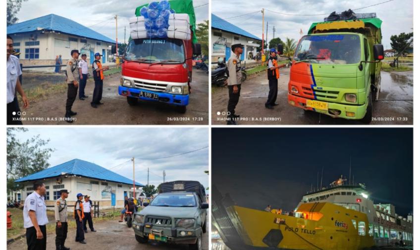 Patroli Dialogis, Polsek KSKP Pulau Baai Pengamanan di Dermaga ASDP Pulau Baai Bengkulu 