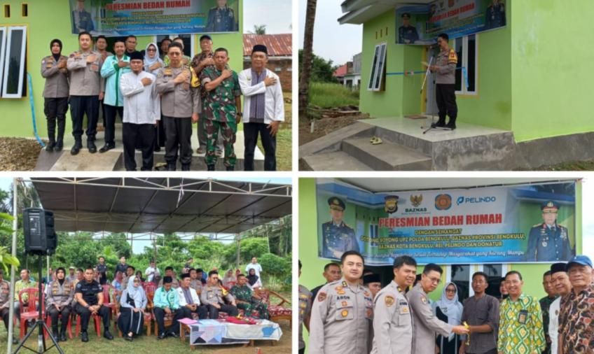 Kasat Binmas Polresta Bengkulu Hadiri Peresmian Program Bedah Rumah ke 44 UPZ Polda Bengkulu