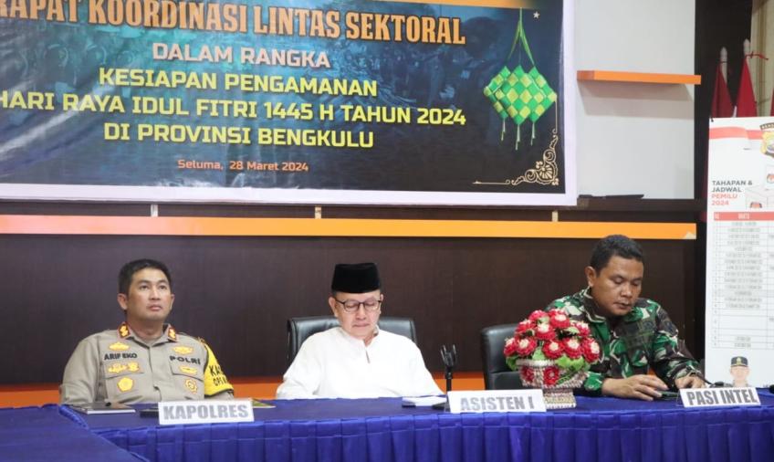 Siapkan Pengamanan Lebaran 2024, Polres Seluma Ikuti Rakor Lintas Sektoral Operasi Ketupat Nala