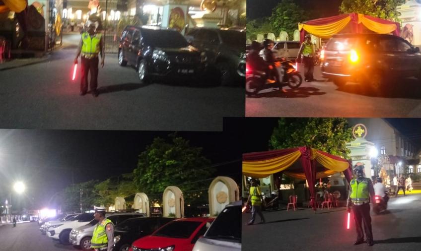 Polresta Bengkulu Laksanakan Pengamanan Turlalin Ibadah Misa Kamis Putih di Gereja 
