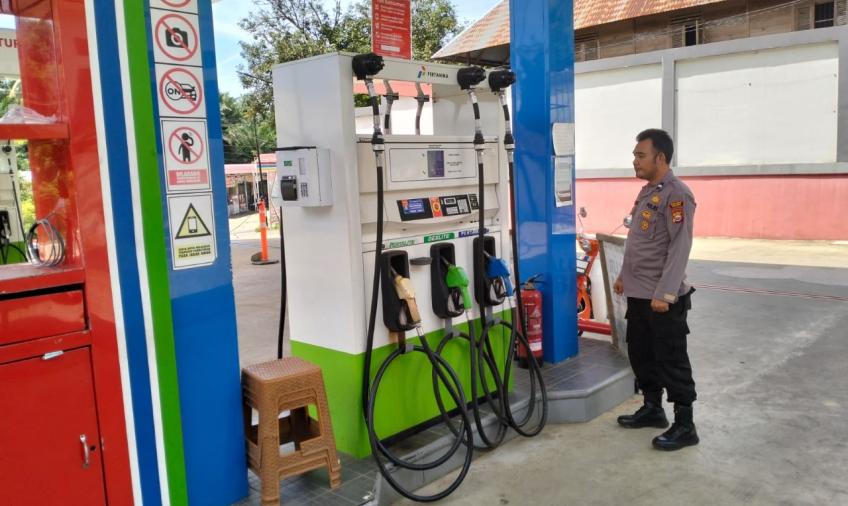 Pastikan Pemenuhan Kebutuhan BBM Cukup Serta Cegah Aksi Kecurangan Pengisan BBM, Poslek Talo Gelar Patroli