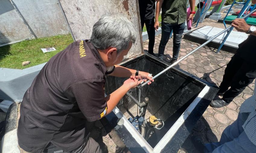 Cegah Penyimpangan Penjualan BBM, Personel Sat Reskrim Polresta Bengkulu Cek SPBU