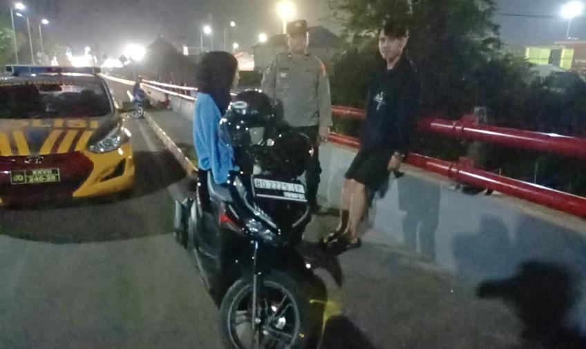 Polsek KSKP Pulau Baai Patroli KRYD Malam di Wilkum 