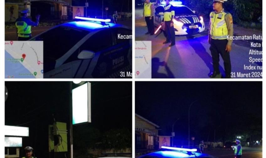 Patroli Blue Light, Polresta Bengkulu Cegah Aksi Bali di Bulan Ramdhan 