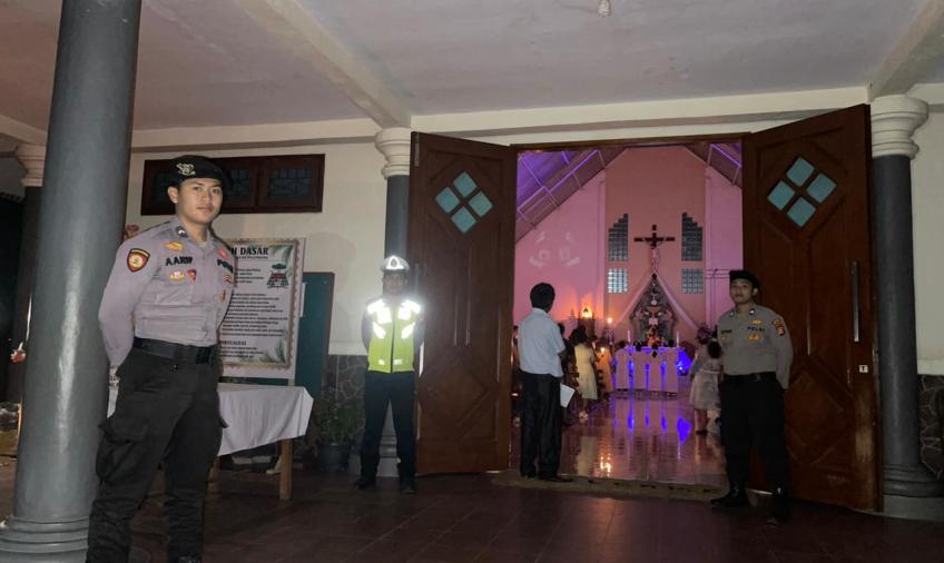 Polres Kepahiang Amankan Pelaksanaan Ibadah di Gereja Dalam Rangka Wafat Isa Al-Masih dan Hari Paskah 