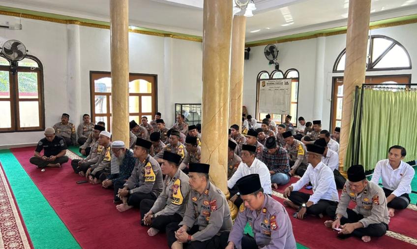 Polres Kaur Ikuti Pelaksanakan Nuzulul Quran  Polda Bengkulu Secara Daring 