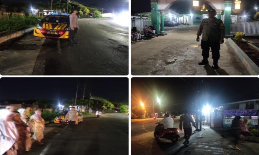 Upaya Cegah Gangguan Kamtibmas, Polsek Gading Cempaka Pengamanan Ibadah Shalat Tarawih 