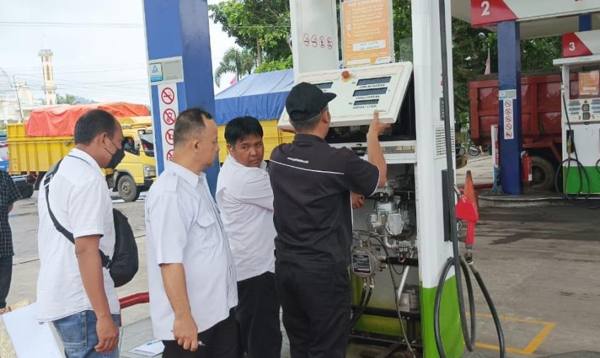 Jelang Hari Raya Idul Fitri, Satintelkam Polresta Bengkulu Terus Melakukan Pengecekan BBM di SPBU 