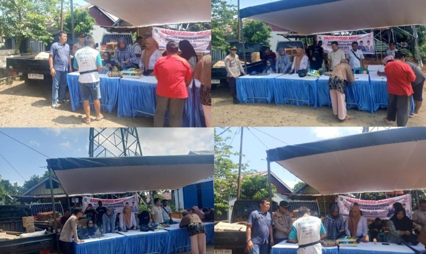 Bhabinkamtibmas Polsek Ratu Agung Lakukan Pengaamanan Pasar Murah 