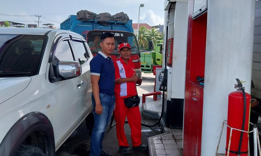 Antisipasi Praktek Kecurangan BBM di SPBU, Satintelkam Polresta Bengkulu Gelar Patroli 