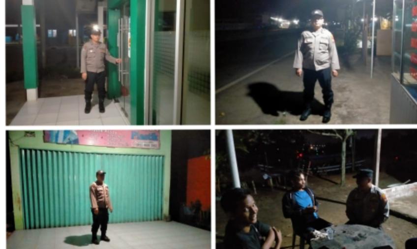 Cegah Gangguan Kamtibmas, Polsek KSKP Pulau Baai Patroli Seputaran Pelabuhan 