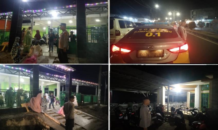 Ciptakan Sitkamtibmas Aman, Polsek Kampung Melayu Laksanakan Pengamanan Shalat Tarawih 