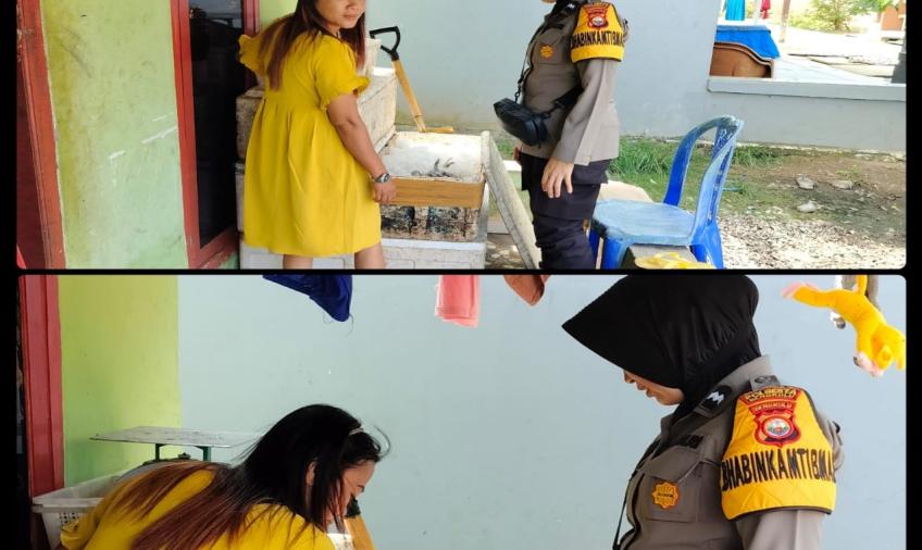 Jaga Keamanan Lingkungan Sekitar, Bhabinkamtibmas Sambangi Warga Binaan Samapikan Pesan Kamtibmas 