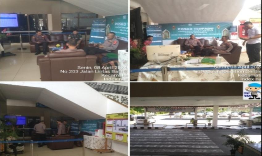 Unit Propam Polsek Selebar Laksanakan Pengamanan dan Pelayanan di Posko Terpadu Bandara Fatmawati 