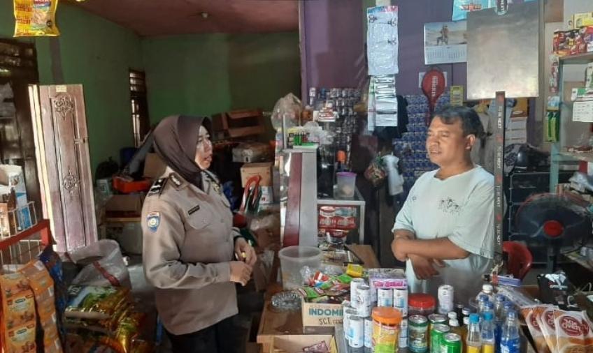 Sambangi Warga Binaan, Bhabinkamtibmas Sampaikan Pesan Kamtibmas 