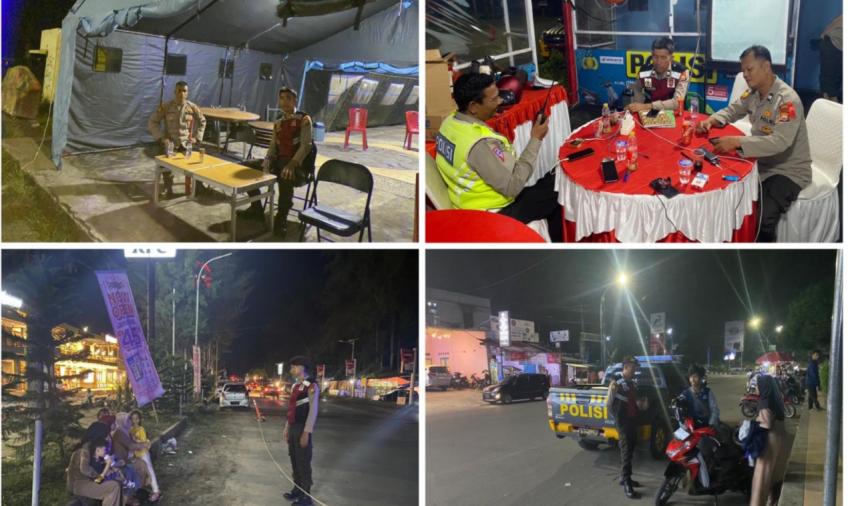 Patroli, Personel Sat Samapta Polresta Bengkulu Sambangi Pos Pam 