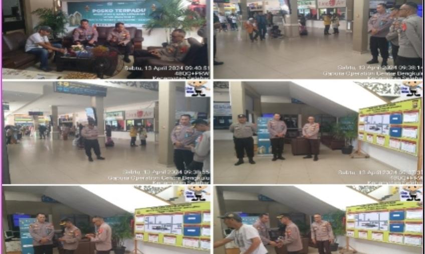 Unit Propam Polsek Selebar Laksankan Pengawasan Posko Terpadu Bandara Fatmawati Soekarno Bengkulu 