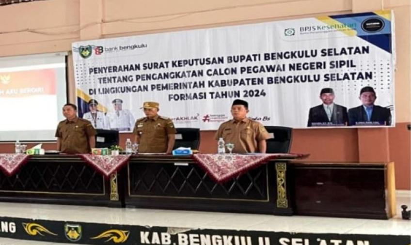 47 CPNS Resmi Terima SK dari Bupati Bengkulu Selatan
