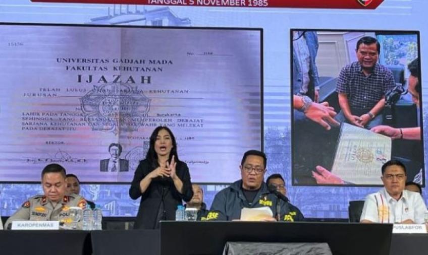 Konferensi pers di Gedung Bareskrim Polri. (Inspirasinews.co.id)