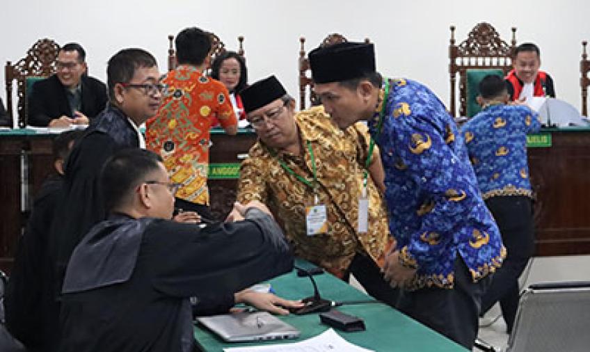 Kelima saksi menjalani pemeriksaan di Pengadilan Tindak Pidana Korupsi (Tipikor) Bengkulu, Selasa (17/6/2025).