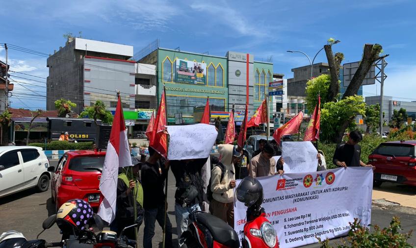 KOMUNIKASI saat menggelar aksi pada 21 Mei lalu.