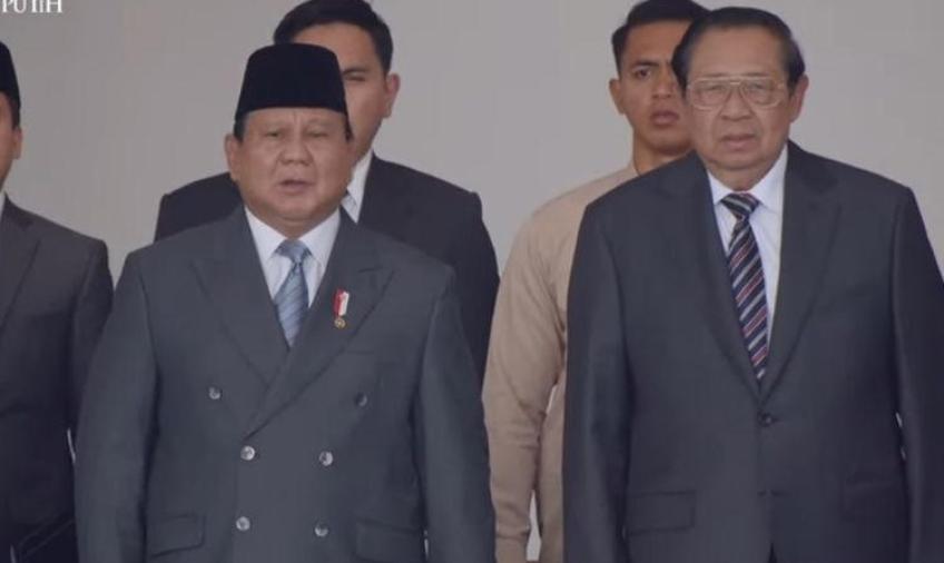 Presiden RI Prabowo Subianto dan Presiden Ke-6 RI Susilo Bambang Yudhoyono